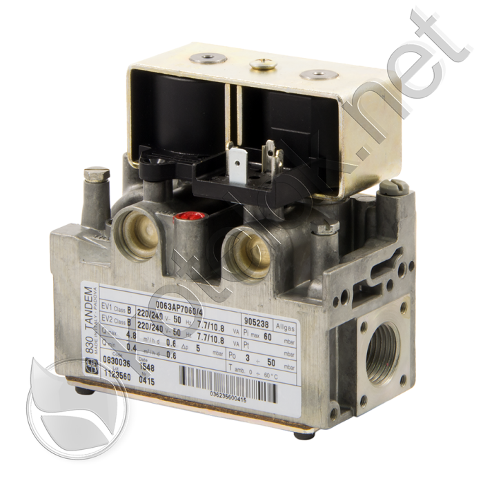 0830036.png 0.830.036 Газовый клапан 830 Tandem (с выходом на запальную горелку) — изображение 1