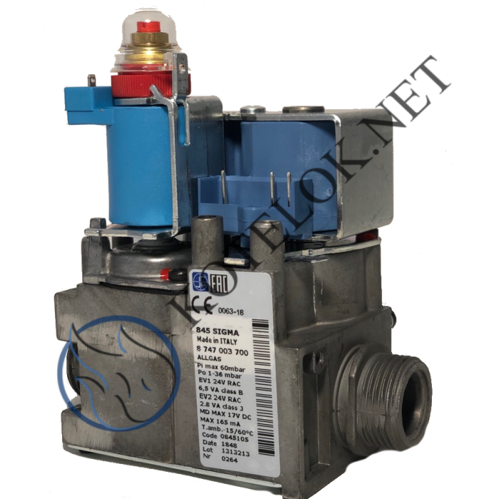 0845105.png 0.845.105 Газовый клапан 845 Sigma Bosch/Buderus 8747003700 — изображение 1